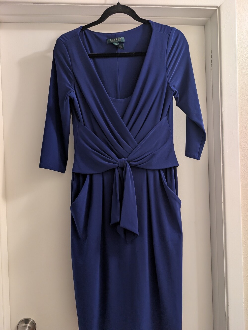 Lauren Ralph Lauren Sheath Dress Cobalt Blue Size 8